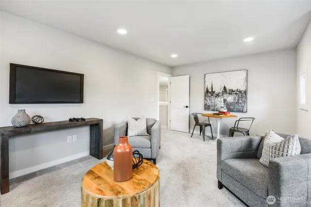 a bathroom with a sink double vanity granite tub and shower
