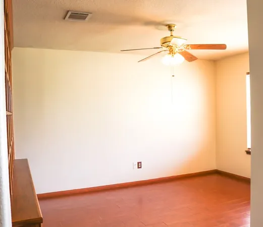 a view of a room with an empty space