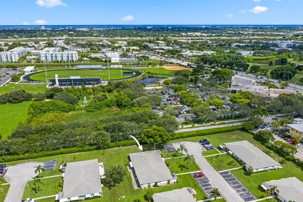 a view of city with ocean