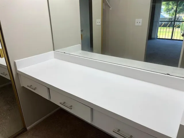 a close view of cabinet