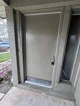 a view of front door