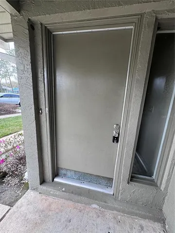 a view of front door