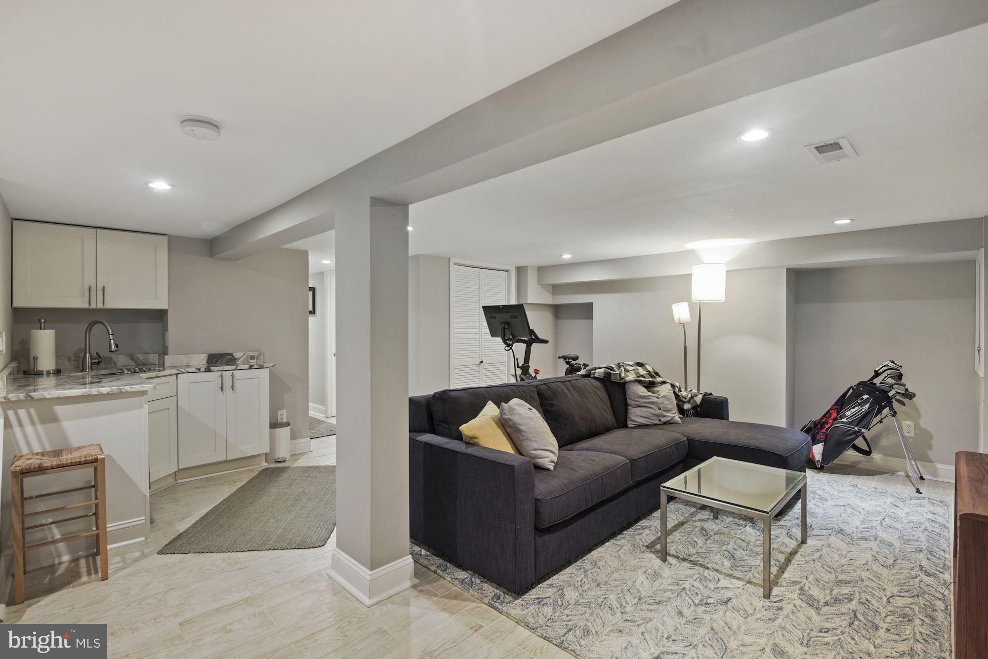 1705 Irving Street Northwest Washington, DC 20010 - Photo 21 of 27 Lower Level Family Room