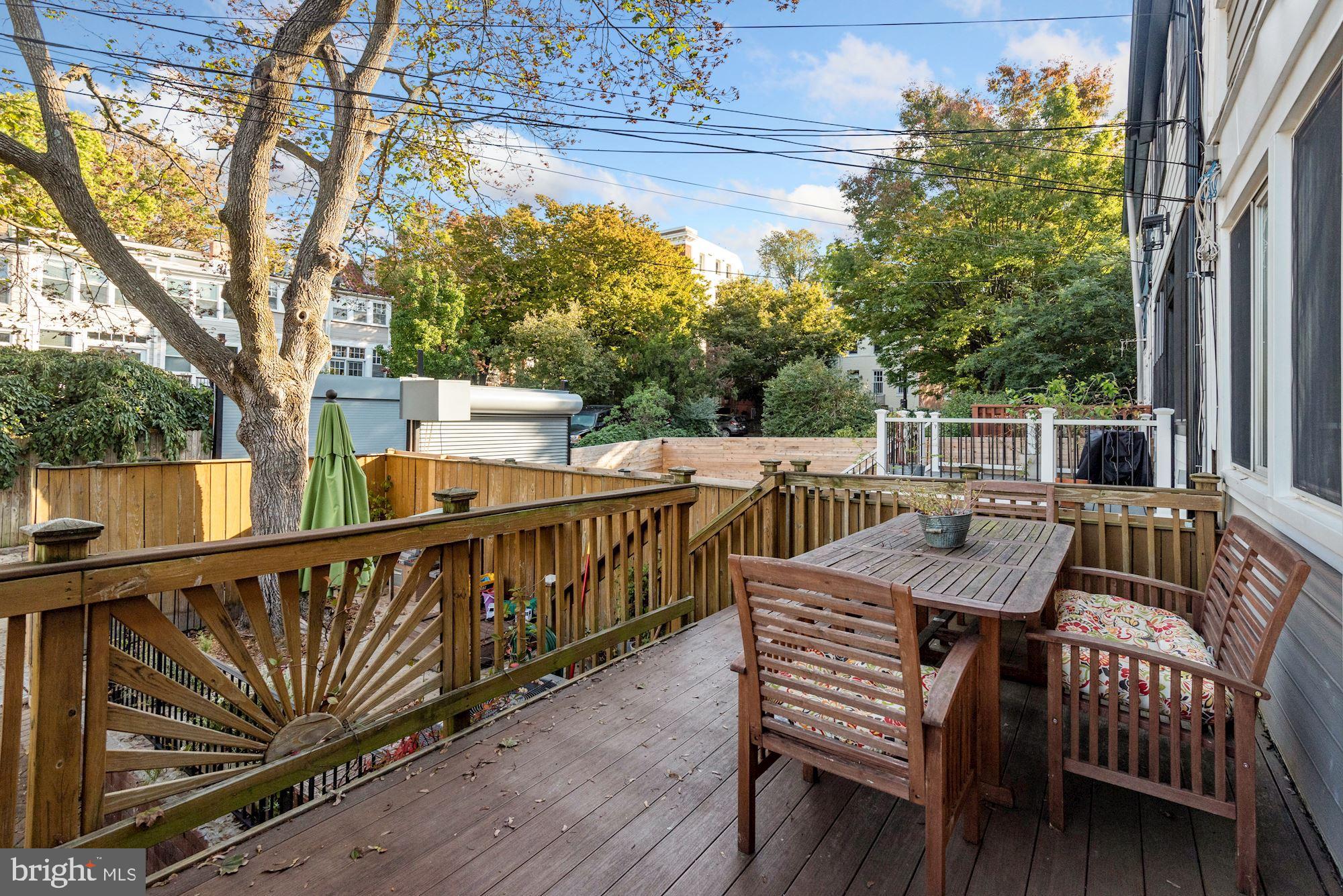 1705 Irving Street Northwest Washington, DC 20010 - Photo 26 of 27 Rear Deck
