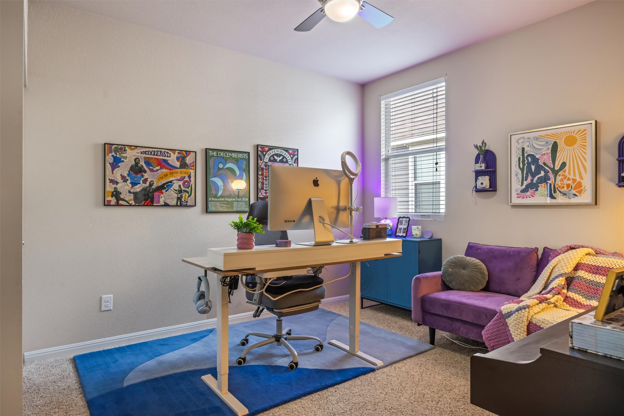 1117 Nevarez Kyle, TX 78640 - Photo 20 of 32 a view of a workspace with furniture and a window