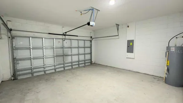 a view of a garage