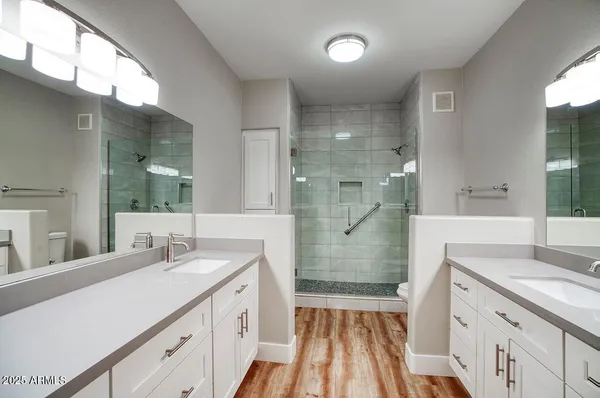 a view of a walk in closet