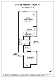 $895,000 | 2025 Broderick Street, Unit 6, San Francisco, CA 94115