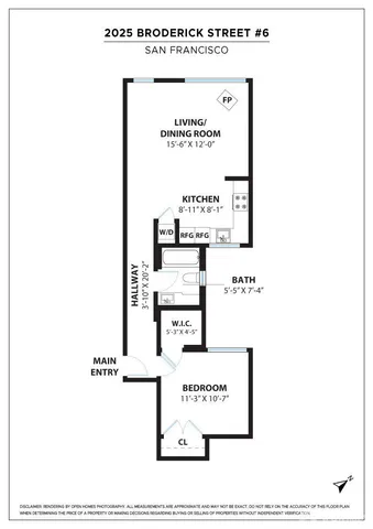 $749,000 | 2025 Broderick Street, Unit 6, San Francisco, CA 94115