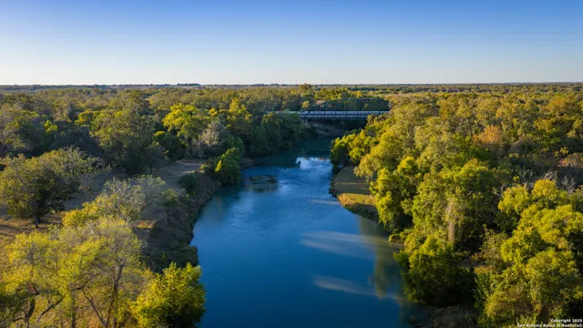 a view of a lake with a city