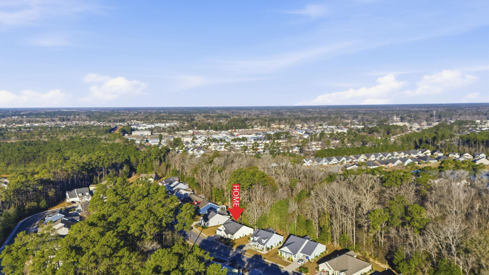 1704 Edgewood Drive Myrtle Beach, SC 29577 - Photo 33 of 40 Aerial view of property and surrounding area with nearby suburban area