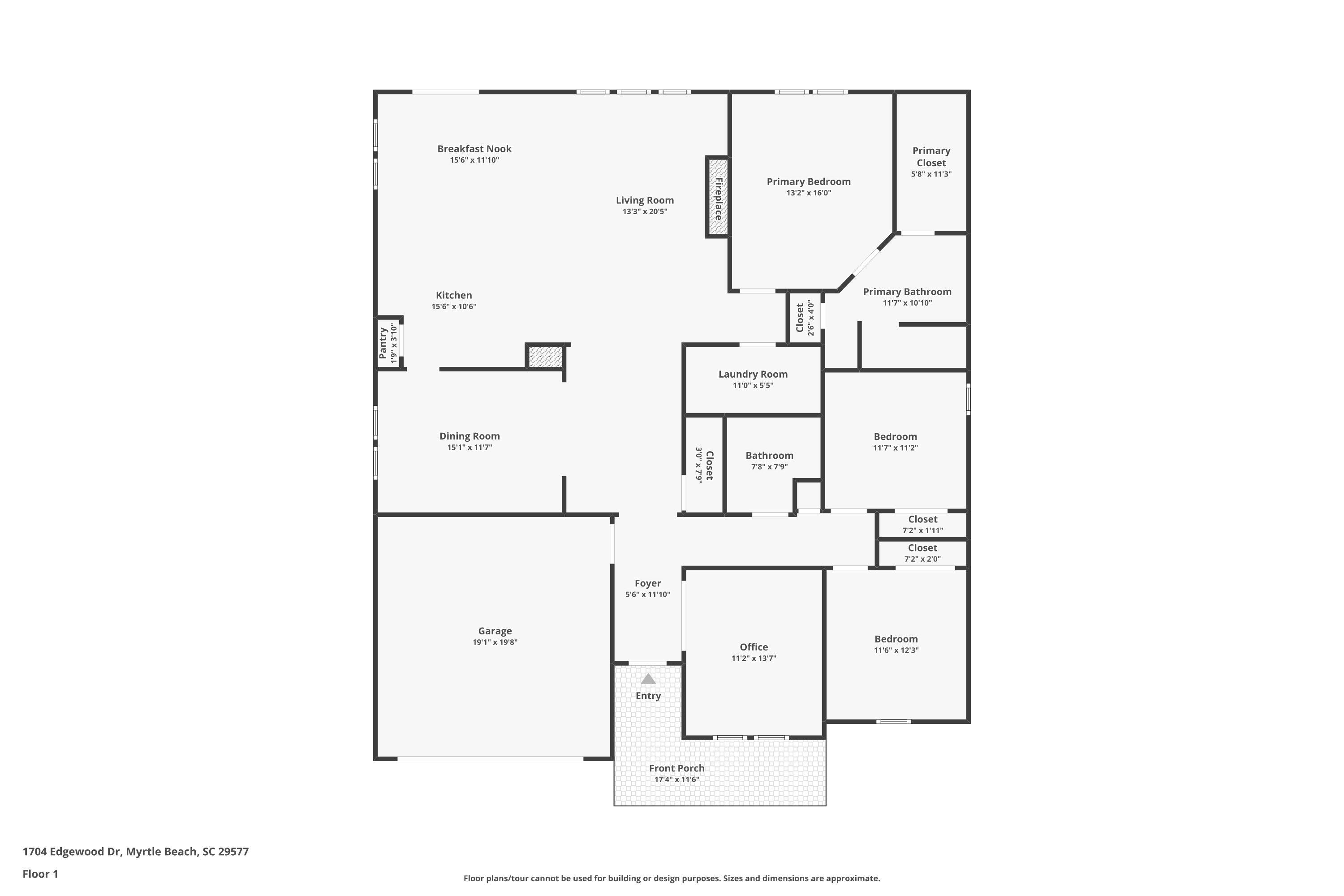 1704 Edgewood Drive Myrtle Beach, SC 29577 - Photo 40 of 40 View of home floor plan