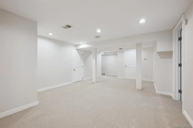 a view of an empty room