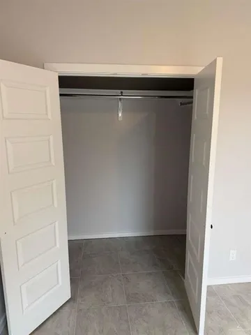 a close view of closet