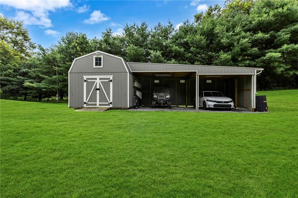 358 Mack Hollow Road Georgetown, PA 15043 - Photo 15 of 49 Shed with oversized lean-to/carport