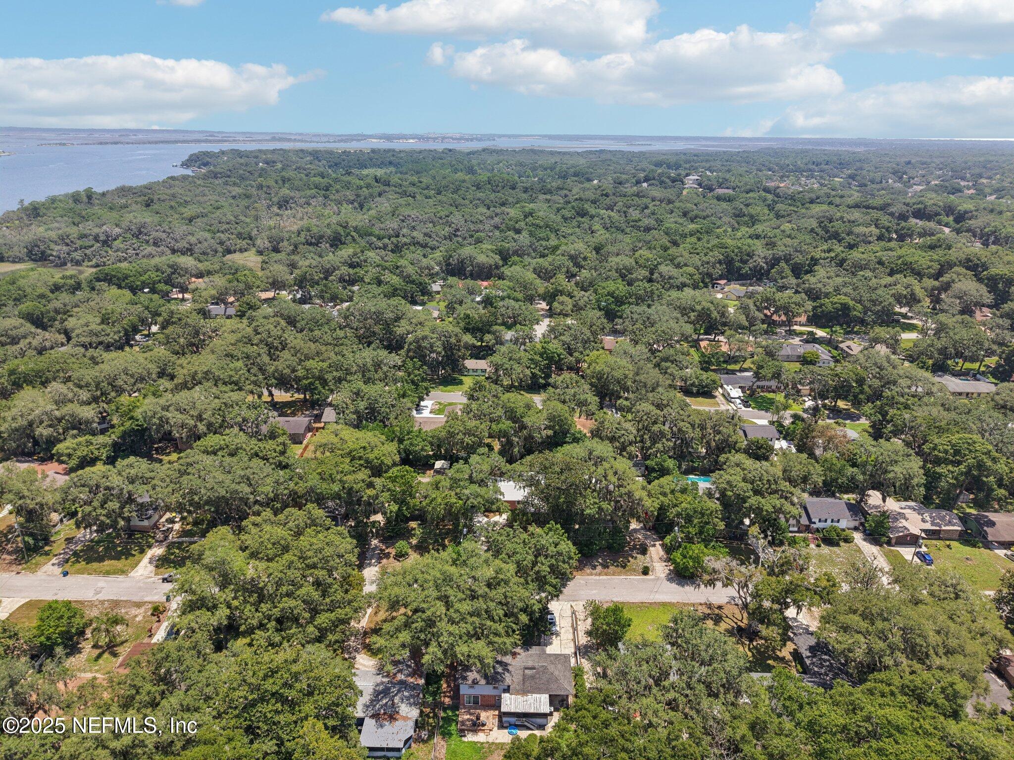 4619 Morris Road Jacksonville, FL 32225 - Photo 51 of 56 an aerial view of residential houses with outdoor space and trees