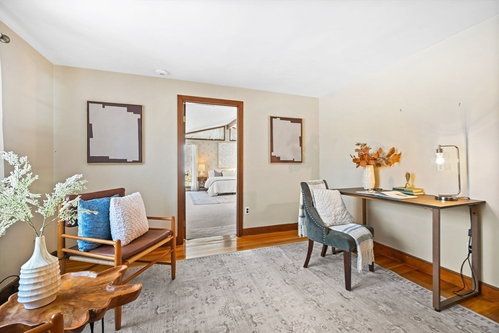48 Grapevine Avenue Lexington, MA 02421 - Photo 24 of 34 a workspace room with furniture and wooden floor