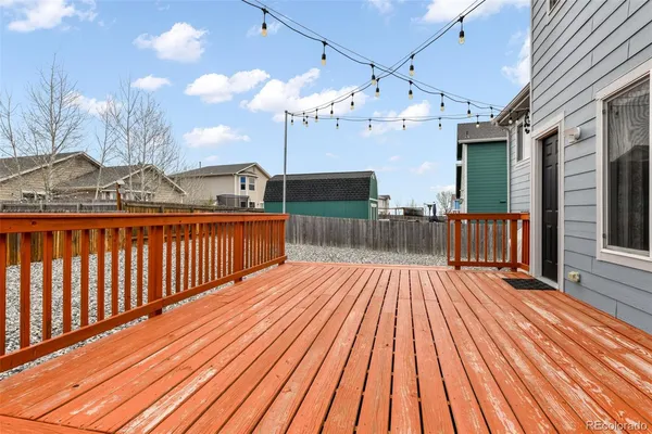 a view of a house with a deck