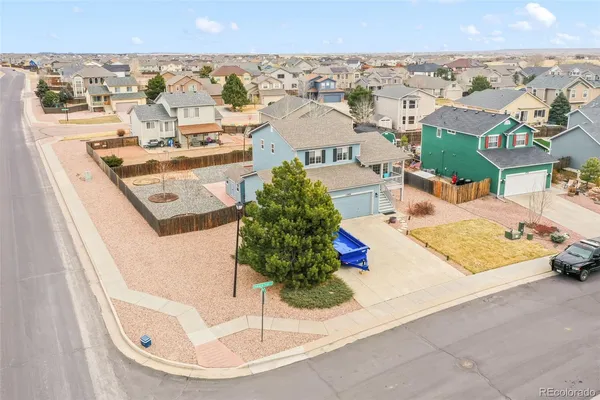 an aerial view of a city