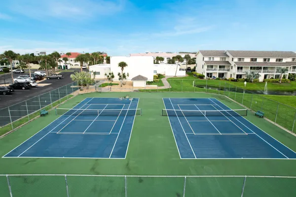 a view of a tennis court