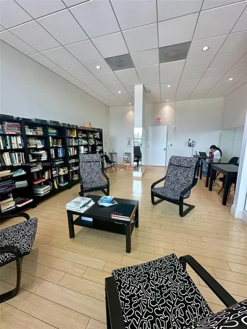 a room with furniture