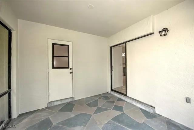 a view of an empty room