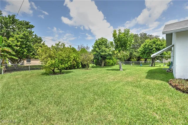 a view of a green field