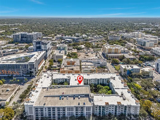 an aerial view of city