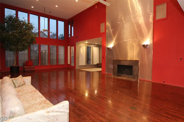 a view of swimming pool with seating space