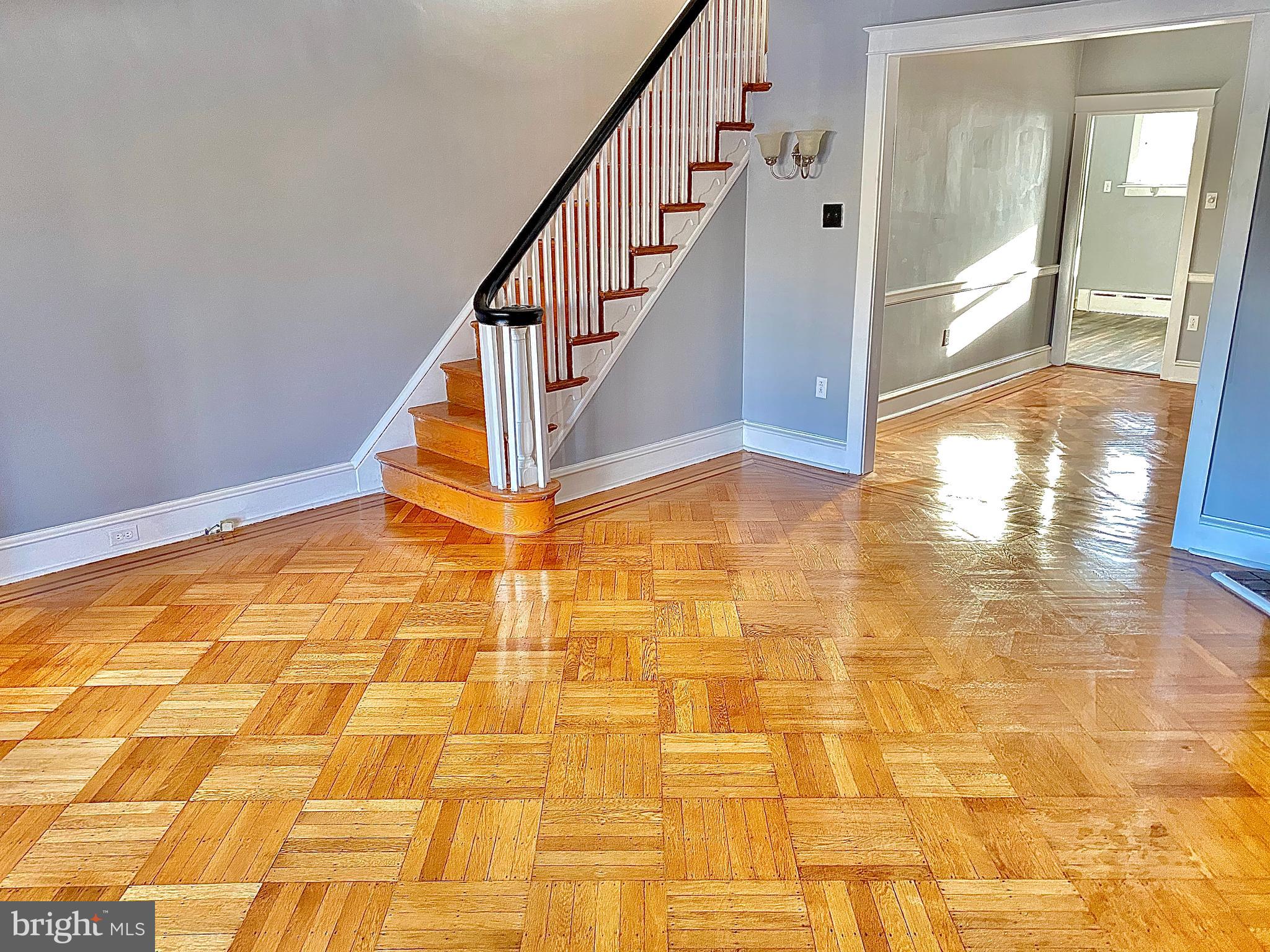 Living room, stairway
