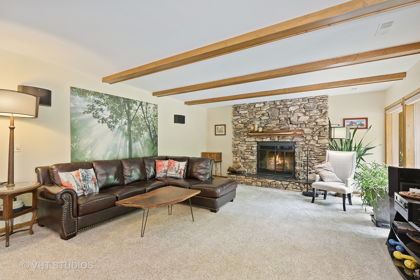 9N483 Muirhead Road Elgin, IL 60124 - Photo 19 of 40 a living room with furniture and a fireplace