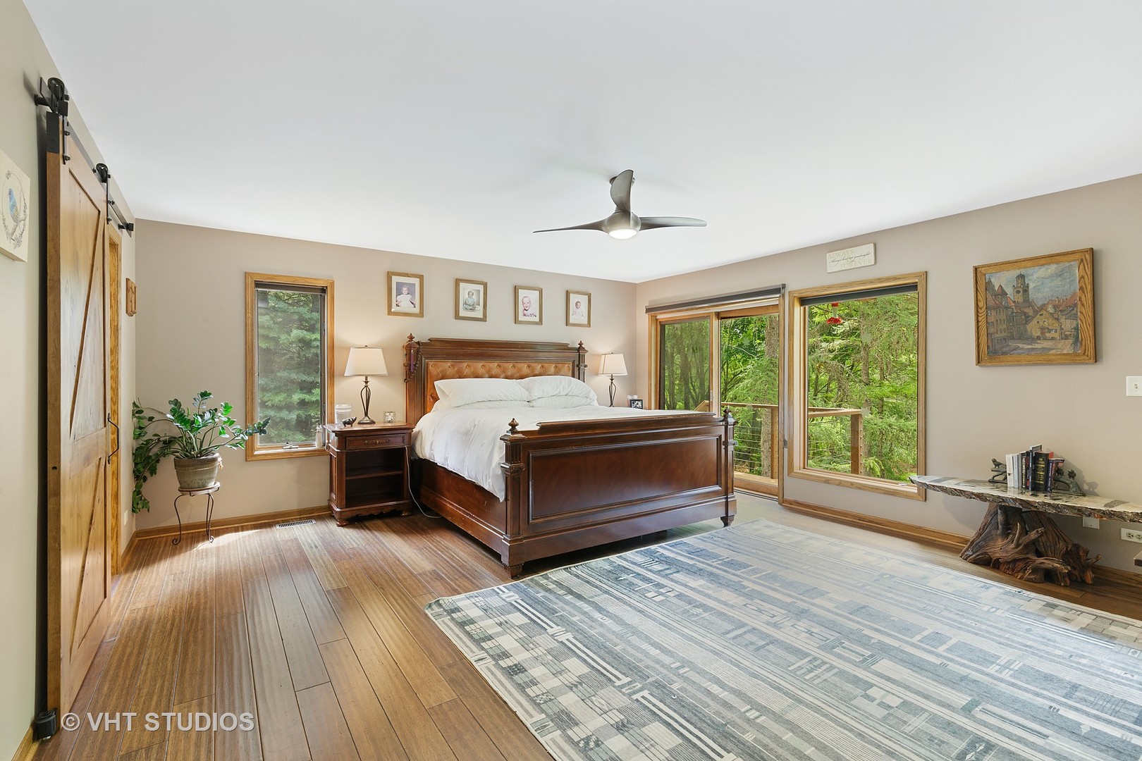 9N483 Muirhead Road Elgin, IL 60124 - Photo 5 of 40 a bedroom with a bed and wooden floor