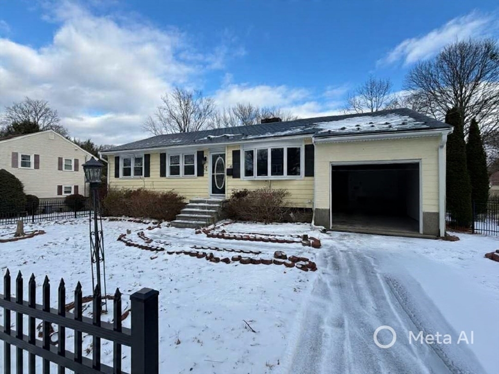 a front view of a house with yard