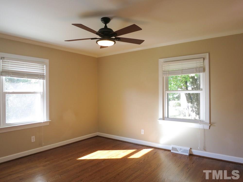 105 Dartmouth Road Raleigh, NC 27609 - Photo 15 of 25 The Master Bedroom offers a CF, WIC & updated Bath.