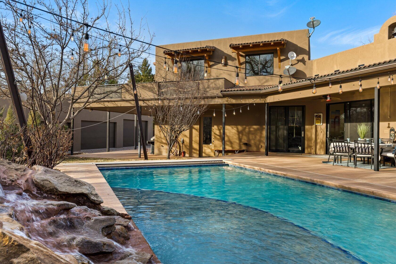98 South Bridge Road Rockville, UT 84763 - Photo 53 of 80 Pool Patio - Salt Water Pool, Rock Waterfall