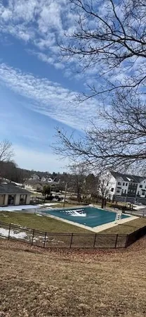 a view of a street with an empty space