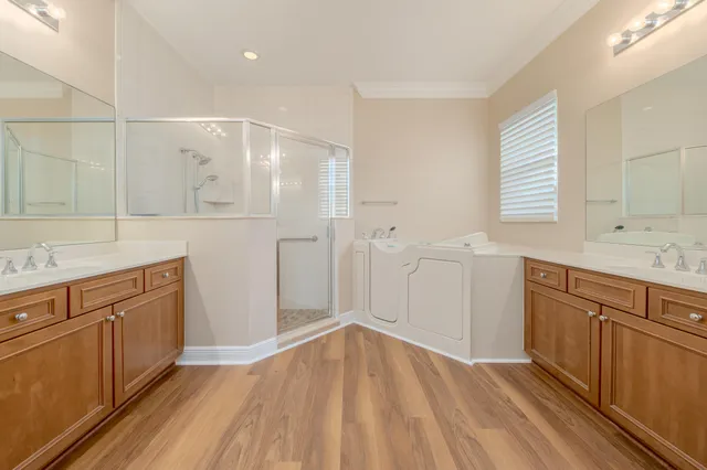 a view of a kitchen from the hallway