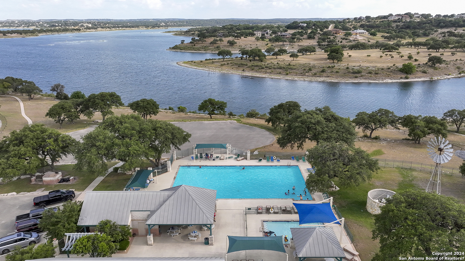 149 Alondra Lane Spring Branch, TX 78070 - Photo 41 of 46 an aerial view of a house with a lake view