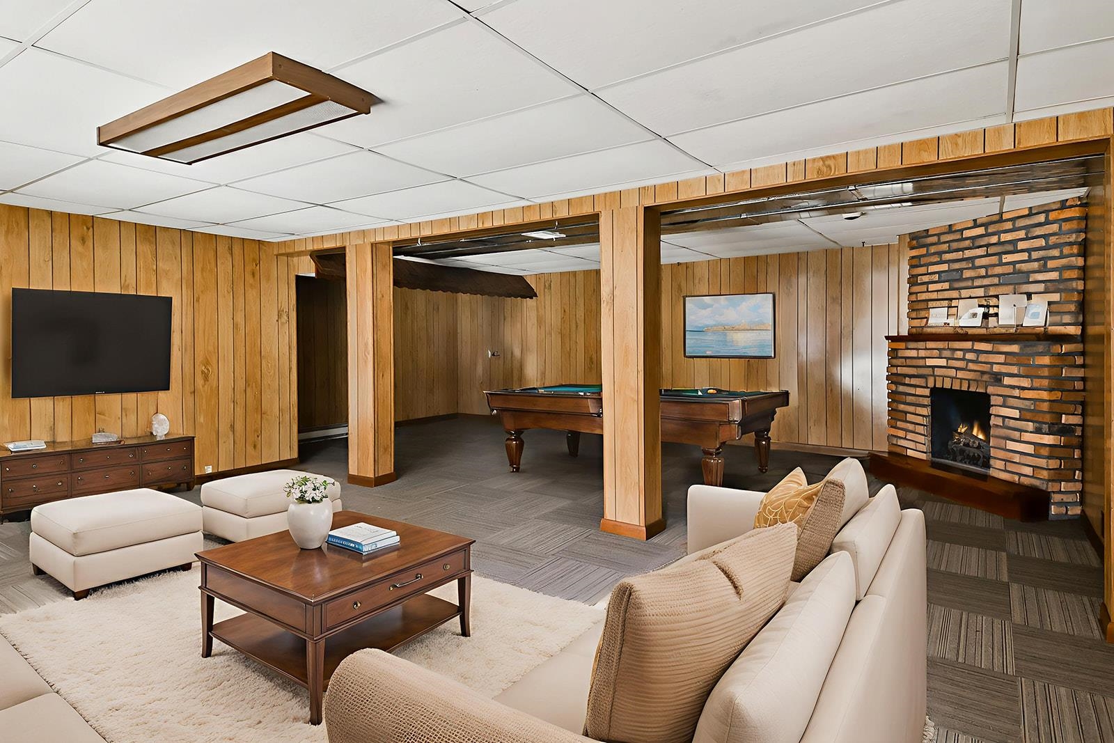 8567 Valley View Drive Stillman Valley, IL 61084 - Photo 24 of 36 a living room with furniture and a flat screen tv