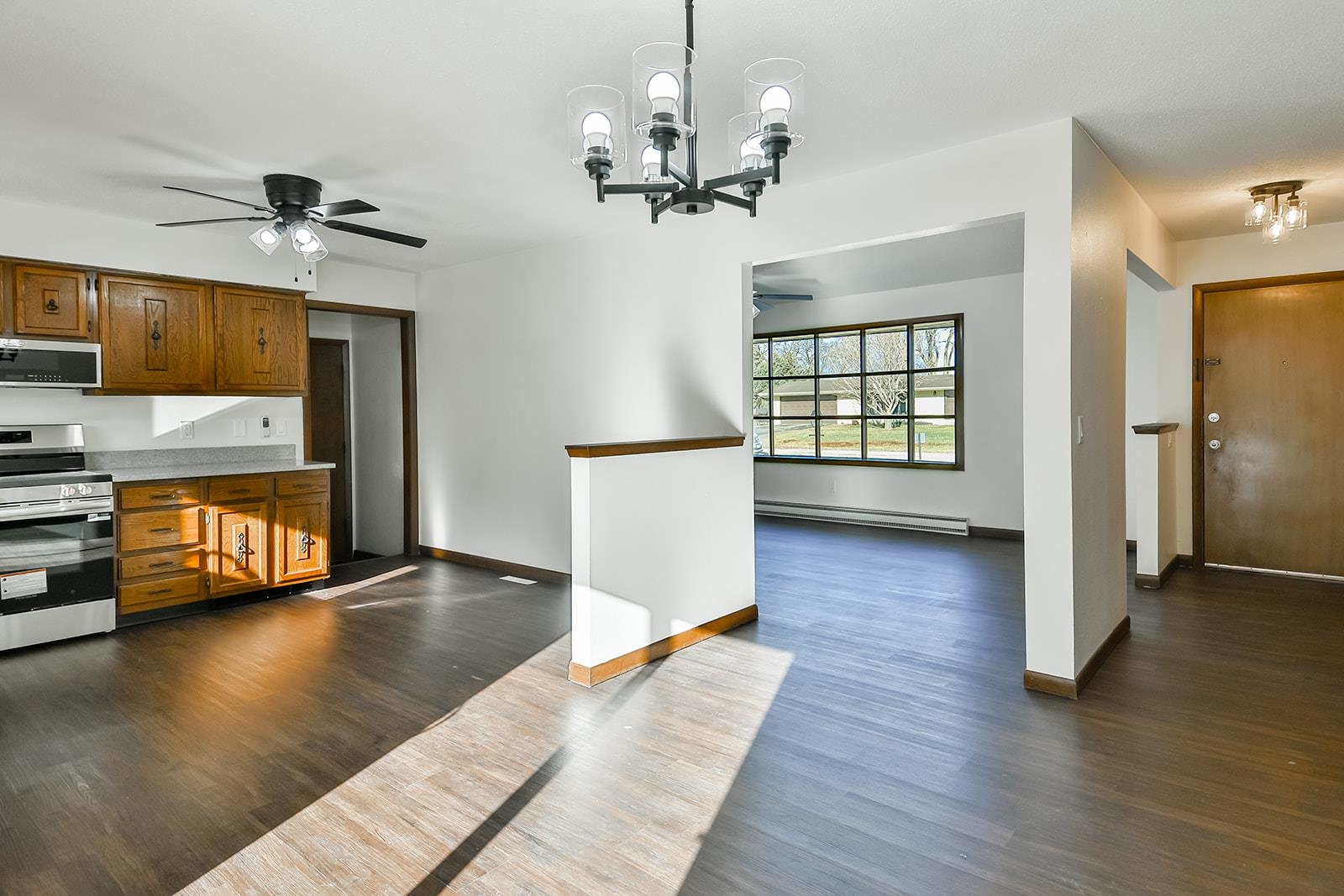 8567 Valley View Drive Stillman Valley, IL 61084 - Photo 34 of 36 wooden floor in an empty room with a window