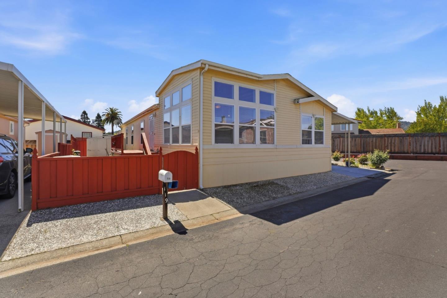 a front view of a house with street