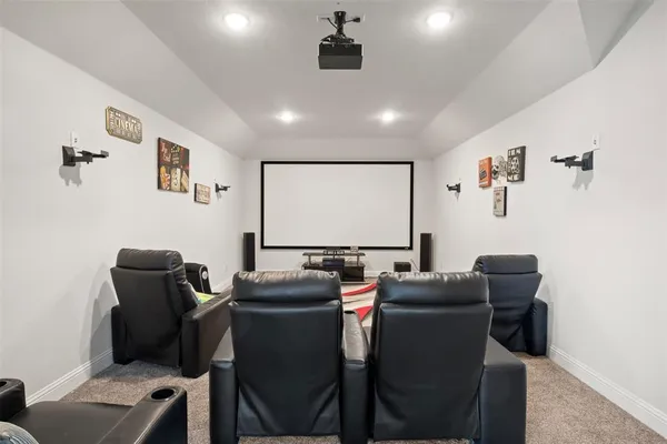 a room with furniture and screen
