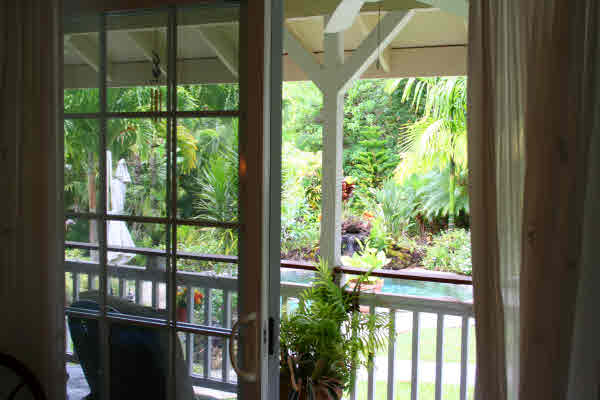 6668 Puupilo Road Kapaa, HI 96746 - Photo 16 of 23 a view of a garden from a window