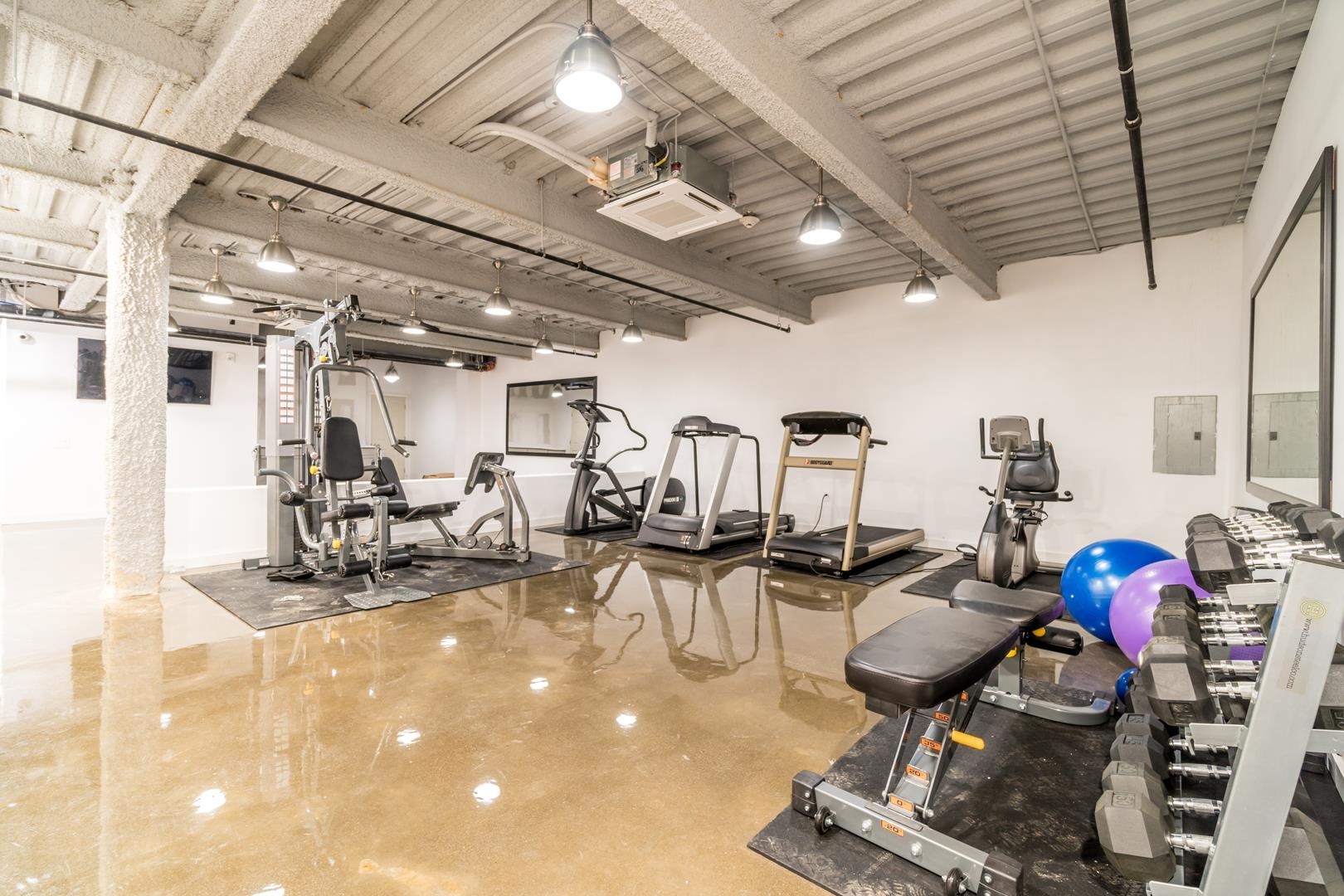 6122 Hudson Avenue, Unit 5A West New York, NJ 07093 - Photo 26 of 29 a view of a room with gym equipment