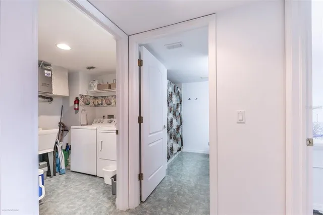 a room with storage and utility