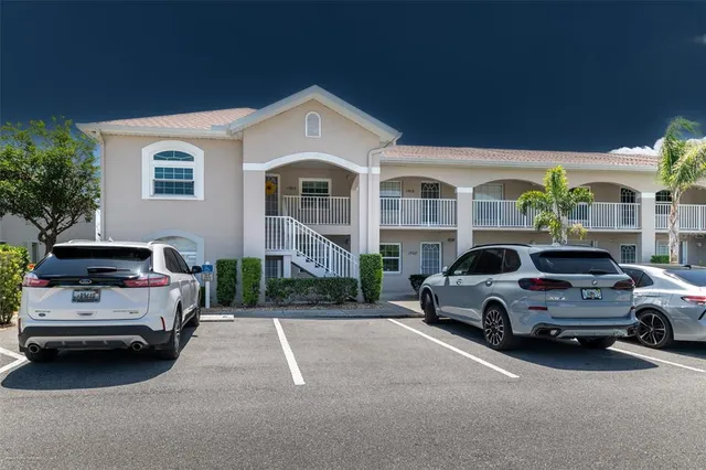 a car parked in front of a house