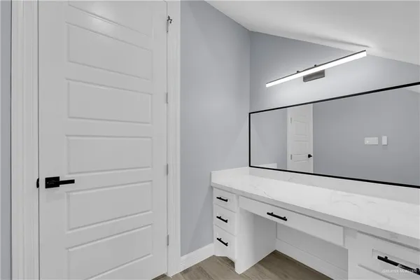 a close view of closet