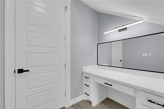 a close view of closet