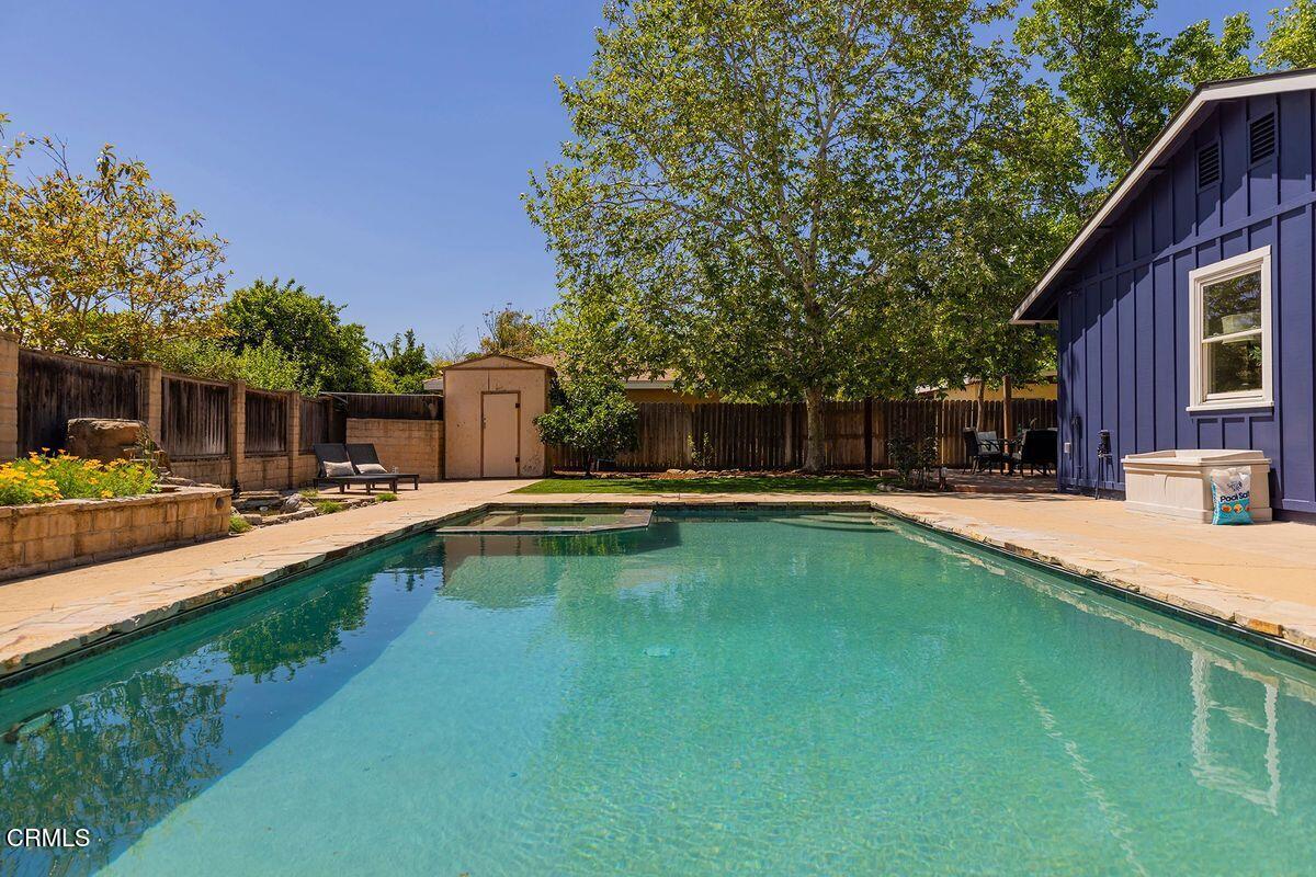 1010 Fairview Road Ojai, CA 93023 - Photo 7 of 24 a view of a house with swimming pool and sitting area