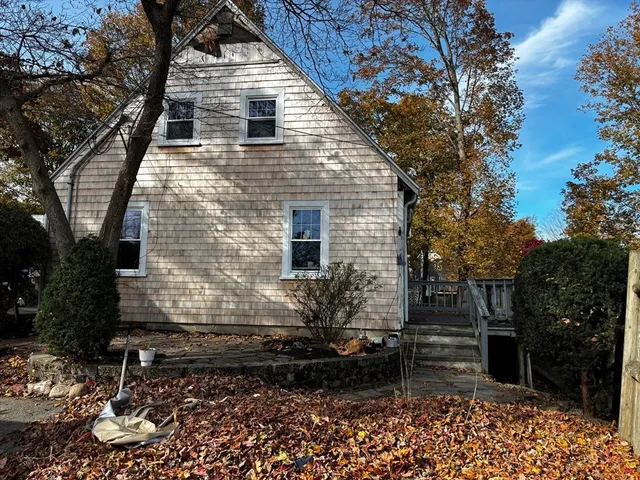 a view of a house with a window